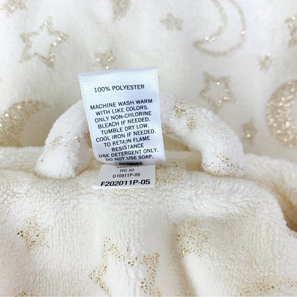 Tucker + Tate Fleece Hooded Star Moon Shimmer Robe Size 7/8 - Picture 9 of 9